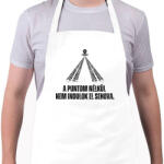 printfashion A Puntom nélkül nem indulok el sehova - Kötény - Fehér (14626995)