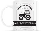 printfashion Traktor mester - A legnagyobb - Bögre - Fehér (6598096)