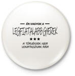 printfashion Én vagyok a legfiatalabb gyerek. . . - Kitűző, hűtőmágnes - Fehér (16454502)