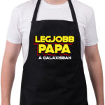 printfashion LEGJOBB PAPA A GALAXISBAN - Kötény - Fekete (11572433)
