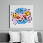 printfashion Kontroller - Vászonkép - Fehér (13323936)