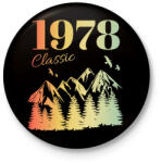 printfashion 1978 - Kitűző, hűtőmágnes - Fekete (12717117)