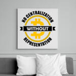 printfashion No-centralization-without-representation - Vászonkép - Fehér (6639910)