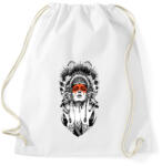 printfashion indián fej - Sportzsák, Tornazsák - Fehér (15826765)