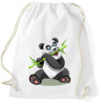 printfashion Panda - Sportzsák, Tornazsák - Fehér (12057214)