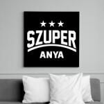 printfashion Szuper anya - Vászonkép - Fekete (6646940)
