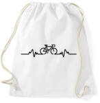 printfashion BIKE - Sportzsák, Tornazsák - Fehér (273277)