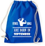 printfashion Fitnessz királyok szeptemberben születtek - Sportzsák, Tornazsák - Bright royal (1410636)