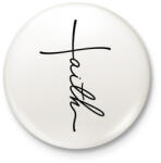 printfashion Faith : Hit 1 - Kitűző, hűtőmágnes - Fehér (5266925)