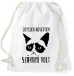 printfashion Egyszer nevettem, szörnyű volt - Sportzsák, Tornazsák - Fehér (3559405)