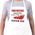 printfashion Fortniteos vagyok. . . - Kötény - Fehér (16285647)
