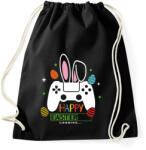 printfashion Húsvéti konzol - Sportzsák, Tornazsák - Fekete (13084645)