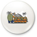 printfashion Dragonball teknősök - Kitűző, hűtőmágnes - Fehér (3077818)
