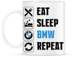 printfashion Eat Sleep Bmw - Bögre - Fehér (14787208)