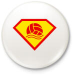 printfashion Water polo - Kitűző, hűtőmágnes - Fehér (15922474)