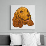 printfashion Coker Spániel - Vászonkép - Fehér (6640185)