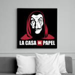 printfashion La casa de papel WL - Vászonkép - Fekete (6660097)