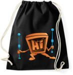 printfashion Vector Fighter - Sportzsák, Tornazsák - Fekete (866791)