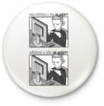 printfashion Informatikus_ - Kitűző, hűtőmágnes - Fehér (4137230)