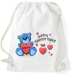 printfashion Boldog Valentin Napot - Sportzsák, Tornazsák - Fehér (2179691)