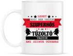 printfashion Tűzoltó szuperhős - Bögre - Fehér (10749458)