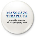 printfashion Masszázs teraputa - Kitűző, hűtőmágnes - Fehér (12609459)