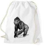 printfashion Gorilla - Sportzsák, Tornazsák - Fehér (10595469)