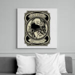 printfashion 1953 Velem ne szórakozz - Vászonkép - Fehér (6639536)