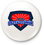 printfashion SUPEROSZIFŐ - Kitűző, hűtőmágnes - Fehér (11486776)