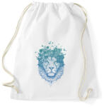 printfashion Floral lion - Sportzsák, Tornazsák - Fehér (255370)