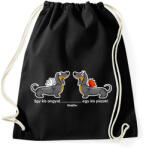 printfashion Egy kis angyal . . . egy kis piszok! " - Sportzsák, Tornazsák - Fekete (13415596)