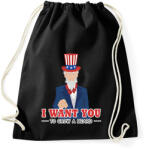 printfashion I want you to grow a beard - Sportzsák, Tornazsák - Fekete (6839226)
