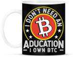 printfashion BITCOIN 4 EVER 70 - Bögre - Fekete (6205852)