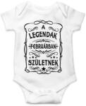printfashion A legendák februárban születnek - Baba Body - Fehér (7412717)