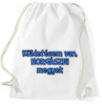 printfashion Küldetésem van, horgászni megyek - Sportzsák, Tornazsák - Fehér (13850373)