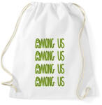 printfashion Among us felirat - Sportzsák, Tornazsák - Fehér (4120788)