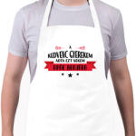 printfashion A kedvenc gyerekem - apák napja - Kötény - Fehér (13491676)