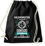 printfashion Sorsod a kezemben van - Sportzsák, Tornazsák - Fekete (2673389)