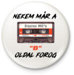 printfashion B oldal - Kitűző, hűtőmágnes - Fehér (12570740)