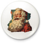 printfashion Retro télapó - Kitűző, hűtőmágnes - Fehér (14909453)