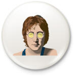 printfashion John Lennon - Kitűző, hűtőmágnes - Fehér (10594541)