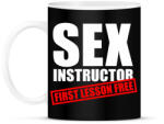 printfashion Sex instructor - First lesson free - Bögre - Fekete (1570781)