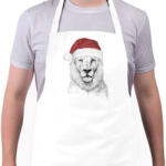printfashion Santa lion - Kötény - Fehér (4901944)