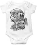 printfashion Űrhajós macska - Baba Body - Fehér (4891015)