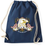 printfashion Született az USA-ban - Sportzsák, Tornazsák - Sötétkék (169525)