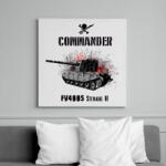 printfashion commander fv4005 - Vászonkép - Fehér (6627948)