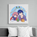 printfashion Animés karácsony - Vászonkép - Fehér (6639303)