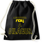 printfashion Legjobb férj a világon - Sportzsák, Tornazsák - Fekete (5246591)