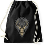 printfashion Mandala szarvas - Sportzsák, Tornazsák - Fekete (2605966)