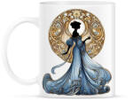 printfashion Kék-arany hölgy - Bögre - Fehér (15874414)